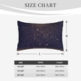thumbnail image 4 of Uemuo Gold Black Glitter Print Throw Pillow Case – Cozy & Soft Cushion Cover, Hypoallergenic Pillow Case for Sleeping, Perfect for Women with Envelope Closure-14"x20", 4 of 6