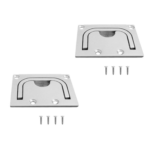 Escotilla de material acero inoxidable Manija de elevación de cubierta Elevación de piso Manija de Elevación de escotilla rectangular DYNWAVEMX Manija de la portilla del barco