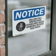 thumbnail image 4 of (2 Pack) Follow Fall Protection Guidelines OSHA Notice Sign 18 Inch X 12 Inch Vinyl Label Decal Sticker Weather Resistant, UV Protected for Workplace, Business, and Construction Site,, 4 of 7