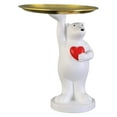 thumbnail image 1 of Bandeja de Almacenamiento de Oso Gloria Estatua del Oso Polar Adorno, 1 of 9