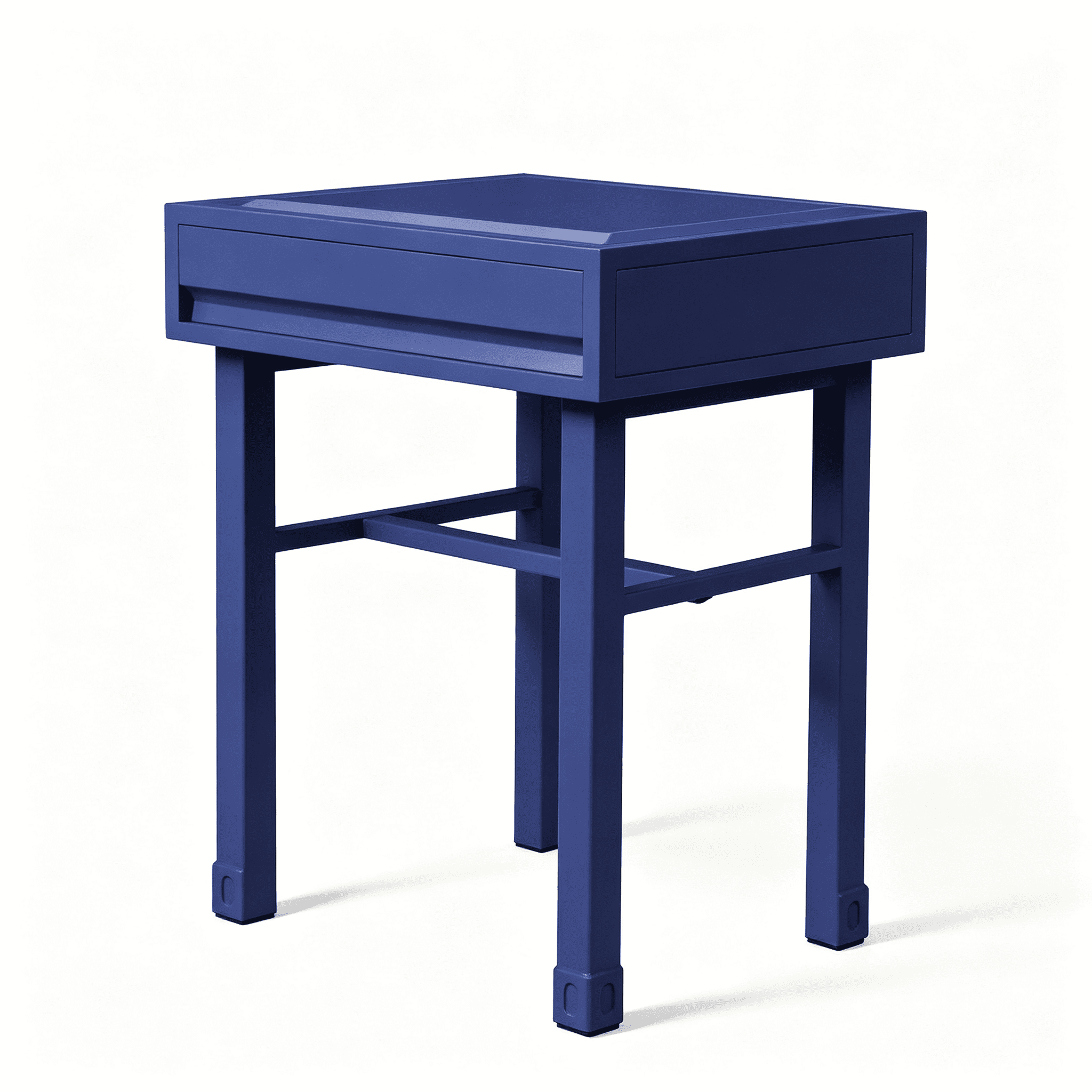 Vanity Desk with Drawer, Metal Frame, Industrial Style, 47 in Wide, 39 in Knee Space, for Bedroom or Workspace