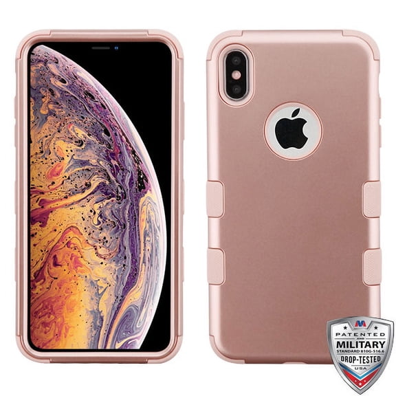 Mybat TUFF Titanium Hybrid Case For iPhone XS Max (6.5") - Rose Gold