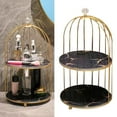 thumbnail image 6 of Made From Birdcage Shaped Cakes Cupcakes Display Serving Stand Dresser Cosmetics Cosmetics Cosmetics Makeups Storage Organizer Holder for , Black 2 Tier, 6 of 7