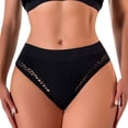 thumbnail image 1 of Gibobby Pantys para Mujer Tanga para mujer, encaje negro, media nalga, encaje, , sin marcas, cintura , transpirable, ropa interior cómoda(Negro， M), 1 of 5
