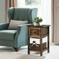 thumbnail image 4 of Gymax Mini Table de Chevet Table de Chevet en Bois W / Tiroir Salon Table de Chevet Enfant Brun, 4 of 10