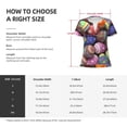 thumbnail image 5 of Naloa Easter Eggs1 Print T-Shirts Short Sleeve V Neck Tees for Women Fashion Tops Trendy Lightweight Soft Casual Summer Outfits Clothes, 5 of 5