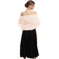 thumbnail image 1 of ORUYROP Châle Foulard Enveloppements Doux Chiffon Dentelle Pashmina pour Robes de Soirée pour occasions Formelles, 1 of 6