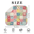 thumbnail image 4 of Pioneer Flower Floral Print Pattern Kitchen Dish Drying Mat 1 Pack, Ultra Absorbent Microfiber Drainer Mat, 16"x18", 4 of 6