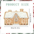 thumbnail image 3 of Christmas House Shaped Area Rug, 24 x 35 inch Non-Slip Ultra Soft Christmas Door Mat, Plush Decorative House Mat for Holiday Kitchen Living Room Bathroom Balcony Bedroom Decorations, 3 of 4