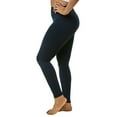 thumbnail image 3 of 3 Pack Women’s Fleece Leggings with Extra-Wide Band Plus Size High Waisted Tummy Control Warming Thermal Workout Running Comfort Yoga Pants Activewear, 3 of 5