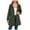 Green, variant on YDFCWXW Womens Waterproof Trench Coat Hooded Windbreaker With Pockets Lightweight Jacket Outdoor Red, M