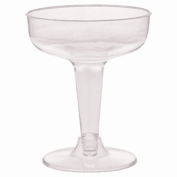 VeZee's Hanna K. Signature Elegant Plastic Champagne Heavyweight Plastic Cup 4 oz for Elegant Parties, Weddings & All Occasions: 100 Cups