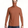 thumbnail image 1 of Mens and Womens Pullover Tops with Face Neck Mask Long Sleeves Cooling Sun Protection Solid Color Breathable Lightweight Summer Shirts with Thumb Hole Orange, 1 of 8