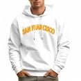 thumbnail image 2 of Men's 100% Cotton Yellow SAN FRANCISCO Hoodie 330g Thick Pocket Hood, 2 of 16