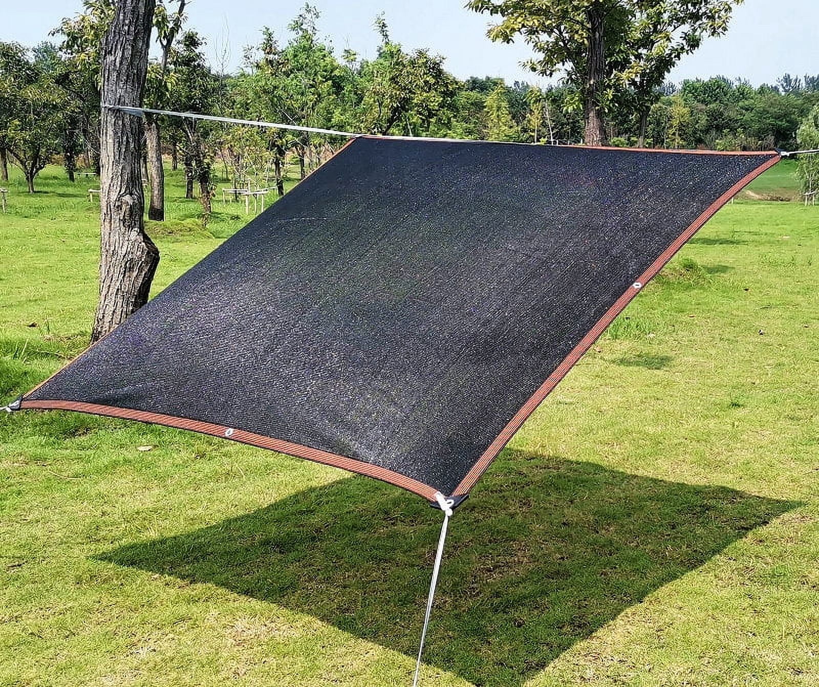 BeGrit 70% 9x20ft Shade Cloth with Grommets Garden Sun Mesh Sunblock UV Resistant Net for Garden Cover Flowers,Patio Plants,Chicken Coop,Greenhouse(Black)