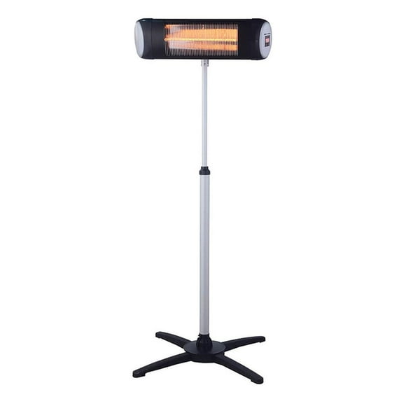 Calefactor Heat Wave para Exterior con Pedestal Negro