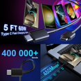 thumbnail image 4 of Cargador rápido USB C Ubearkk 25W para Samsung Galaxy S25 Purple, 4 of 6