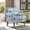 Blue, variant on Villeston Floral Accent Chair With Nailhead Trim for Living Room,Blue