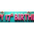thumbnail image 4 of 17th Birthday Themed Shiny Decorated Backdrop Banner Happy Birthday Party Supplies Photography Props Photo Booth Decorations Celebration Event Party Decor Background, 4 of 4
