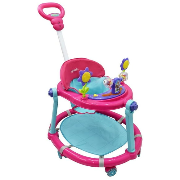 Andadera Infanti Tablero Electrónico Rosa