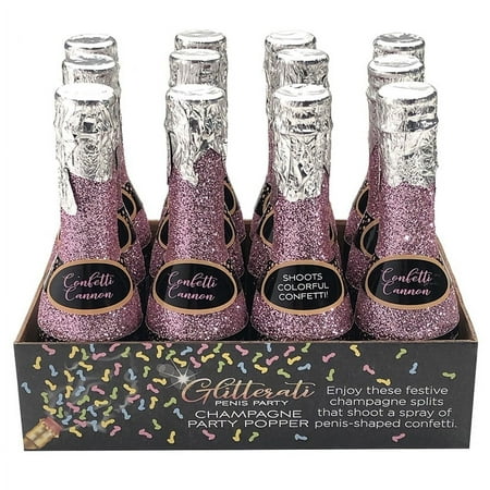 Glitterati Champagne Confetti Display of 12