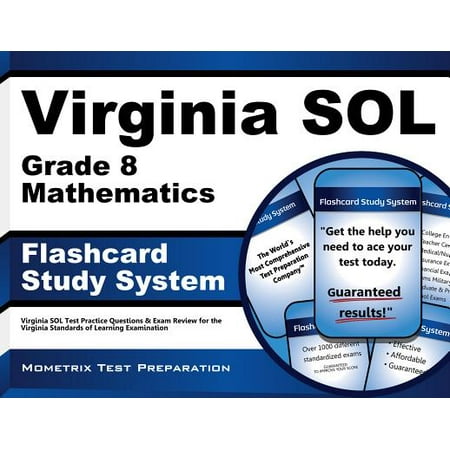 Virginia Sol Grade 8 Mathematics Flashcard Study System