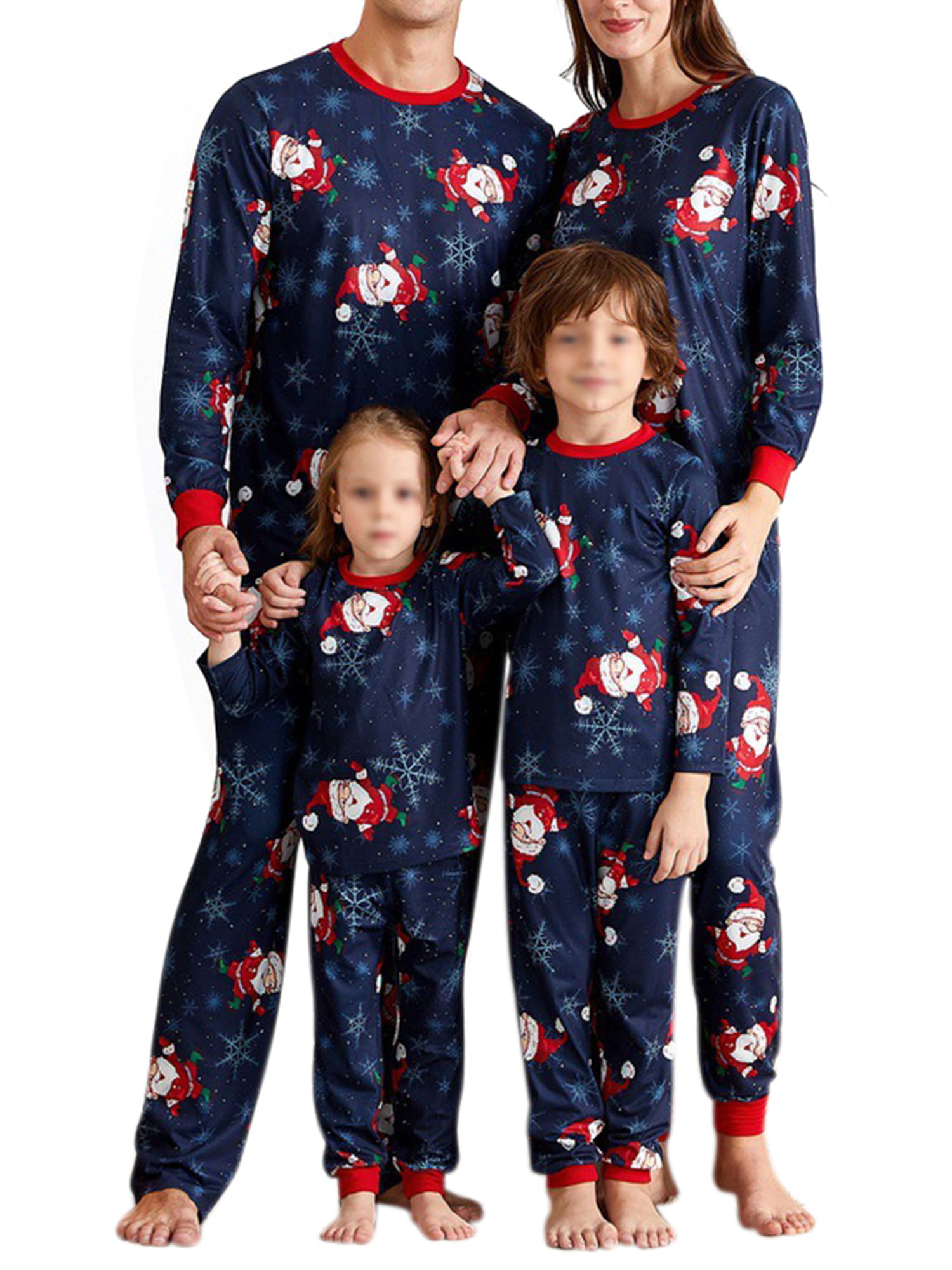 Borlai Ensemble de Pyjamas de Noël en Famille Correspondant à des vêtements de Nuit à Carreaux de Noël pour Animaux de Compagnie bébé Enfant Hommes Femmes