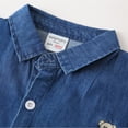 thumbnail image 5 of Qudderr Kids Toddler Denim Shirt for Boys 2-8 Years Spring Fall Button Jeans Shirts Baby Long Sleeve Blouse Tops Cotton Dress Shirt, 5 of 9