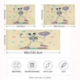 thumbnail image 4 of Dailycode Satin Pillow Case Standard Silk Pillow Cover for Hair and Skin Envelope Closure Cartoon Skeleton on Dance Floor 20"x26", 4 of 9