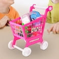 thumbnail image 1 of BELOVING Chariot de Courses pour Enfants Ensemble Réaliste Apprentissage Compétences de Magasinage Simulation Rose, 1 of 10