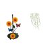 thumbnail image 1 of Soporte de papel higiénico,Porta toallas de papel con forma de girasol para encimera,Portarrollos de cocina de pie para toallas de papel,Adhesivo de pared,Pegatinas de pared de vides colgantes, 1 of 8