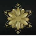 thumbnail image 3 of Ensemble de 3 Sculptures Murales de Fleurs en Métal 3D Ornées, 3 of 3