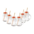 thumbnail image 1 of 6 Tarros Mason Jar Ice Cold Drink Tapa Y Popote Asa, 1 of 4