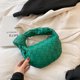 thumbnail image 4 of Bolso Tote Bolso Tejido Bolso De Hombro De Mujer De Cuero De Pu Bolso Trenzado De Gran Volumen-Verde Oscuro- Bolígrafo Bolígrafo Bolígrafo de papelería, 4 of 5