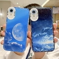 thumbnail image 6 of Compatible for iPhone XR Case, Starry Sky Night Cloud Phone Case, Soft TPU Shockproof Camera Protective Cute Case for iPhone XR for Women Girls Blue, 6 of 14
