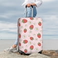thumbnail image 4 of Wukai Strawberry Floral Elastic Luggage Cover: Personalized Protection for Your Suitcase - Fits 19~29-inch, Washable & Durable Travel Companion-Large, 4 of 8