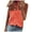 Orange, variant on Casual Tops for Women Solid Color Ruffle Collar Sleeveless Shirts Trendy V Neck Soft Ruffle Tshirt Loose Comfy for Work