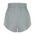 thumbnail image 5 of Itsame Summer Short Sweatpants Womens Sports Lanyard Shorts Fashionable Solid Color Tight Short Pants Gray Size S, 5 of 8