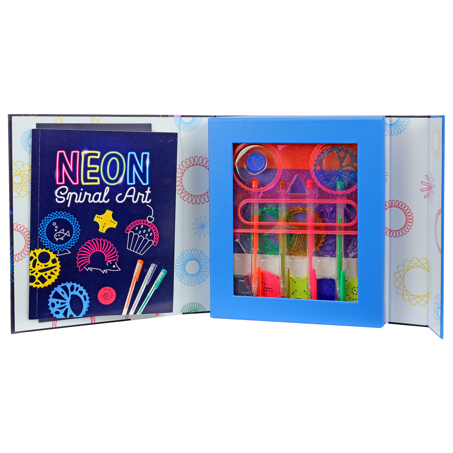 SpiceBox Children's Activity Kits Fun With Neon Spiral Art
