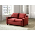 thumbnail image 2 of Glory Furniture Ashley Velvet Loveseat in Burgundy, 2 of 5