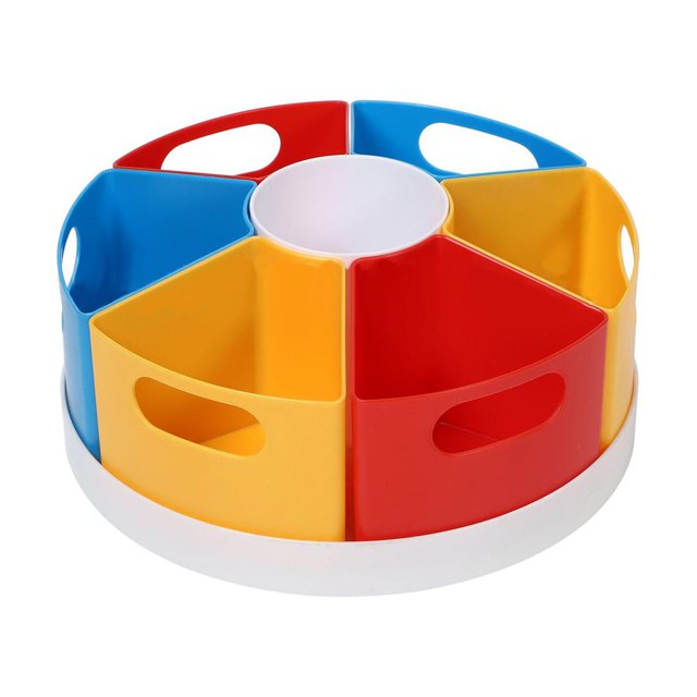 Portalápices giratorio de 360 degree, organizador de escritorio, organizador de bolígrafos, 7 compartimentos, caja para bolígrafos, organizador de oficina, DYNWAVEMX Portalápices giratorio