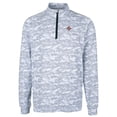 thumbnail image 2 of Men's Cutter & Buck Charcoal San Diego State Aztecs Big & Tall Traverse Camo Print Stretch Quarter-Zip Pullover Top, 2 of 3
