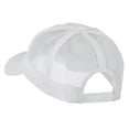 thumbnail image 3 of Smile Face Embroidered Big Size Trucker Cap - White XL-3XL, 3 of 5