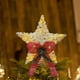 thumbnail image 4 of Iron Christmas Tree Topper Star with LED Lights, Wicker Fleecy Snowflake Design, Festive Holiday Home Decor for Indoor Xmas Party Decoration, 4 of 6