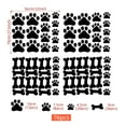 thumbnail image 3 of 76 piezas de calcomanías de huellas de perro, pegatinas de huellas de perro, decoración de habitación de perro para paredes, calcomanías de pared extraíbles para cachorros de perro, 3 of 6