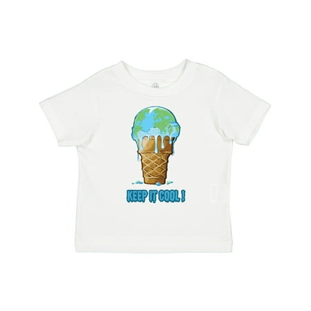 

Inktastic Keep It Cool Melting Earth Ice Cream Cone Gift Toddler Boy or Toddler Girl T-Shirt