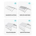 thumbnail image 7 of 20'x25'x13' Heavy-Duty Metal Carport – Reinforced Outdoor Shelter for 2 Cars, Trucks, RVs, Bass Boats, and Tractors, 7 of 7