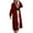 Wine, variant on Lindreshi Sweaters for Women Trendy Clearance Women's Solid Hooded Long Cardigan Sweater Dough Twists Sweater