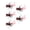 Red, variant on 5pcs Fly Popping Lures for Trout Salmon Fly Fishing Fly Baits Artificial Baits Popping Lure