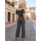 thumbnail image 3 of Jumpsuit Mujer Manga Corta, Ajuste Cómodo y Pierna Amplia, Look Moderno y Versátil, 3 of 5